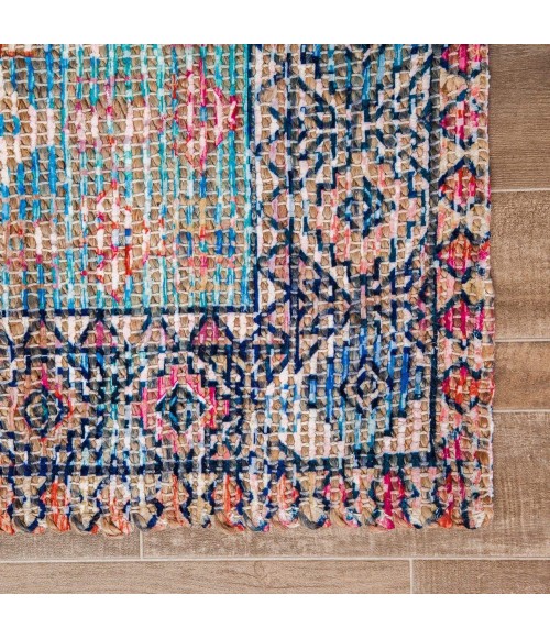 Anji Mountain 8' Round Lenjan Distressed Rug