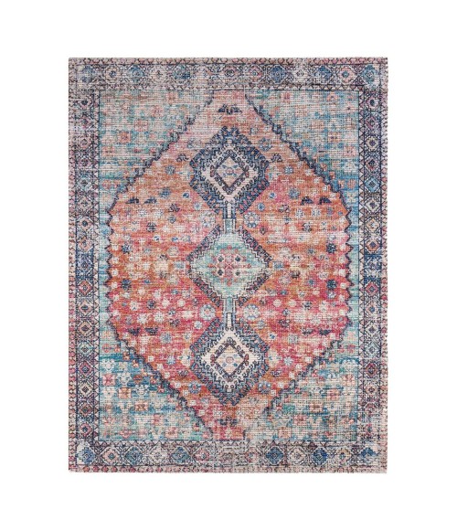Anji Mountain 8' Round Lenjan Distressed Rug