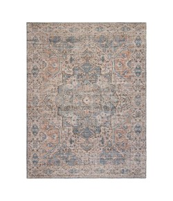 Anji Mountain 4' Round Damavand Pastel Medallion Jute/Chenille Rug