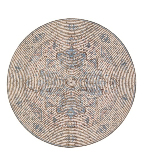 Anji Mountain Damavand Distressed Rug Anji Mountain 6' Round Damavand Distressed Rug
