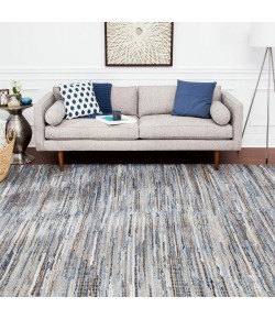 Anji Mountain 2'6" x 8' American Graffiti Denim & Jute Rug