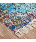 Anji Mountain Gilan Orange Medallion Distressed Rug Anji Mountain 5' x 7' Gilan Orange Medallion Distressed Rug