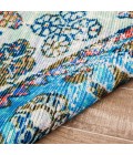 Anji Mountain Gilan Orange Medallion Distressed Rug Anji Mountain 5' x 7' Gilan Orange Medallion Distressed Rug