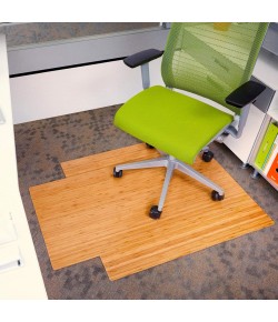 Anji Mountain Anji Mountain 36" x 48" Natural Bamboo Roll-Up ChairMat , w/lip