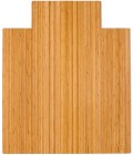 44X52 Natural Standard Bamboo Chair Mat with lip - Rugs Town 44" x 52" Natural Standard Bamboo Chair Mat with lip