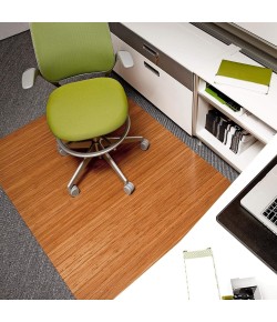 Anji Mountain Anji Mountain 48" x 72" Deluxe Natural Bamboo Roll-Up ChairMat , no lip