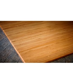 Anji Mountain 48 in. X 60 in. Natural Delu X e Bamboo Chair Mat no lip