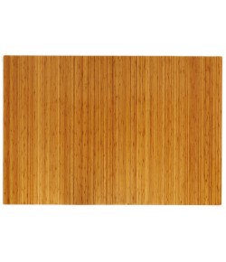Anji Mountain 48 in. X 60 in. Natural Standard Bamboo Chair Mat no lip
