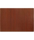 48X60 Dark Cherry Standard Bamboo Chair Mat no lip - Rugs Town 48" x 60" Dark Cherry Standard Bamboo Chair Mat no lip