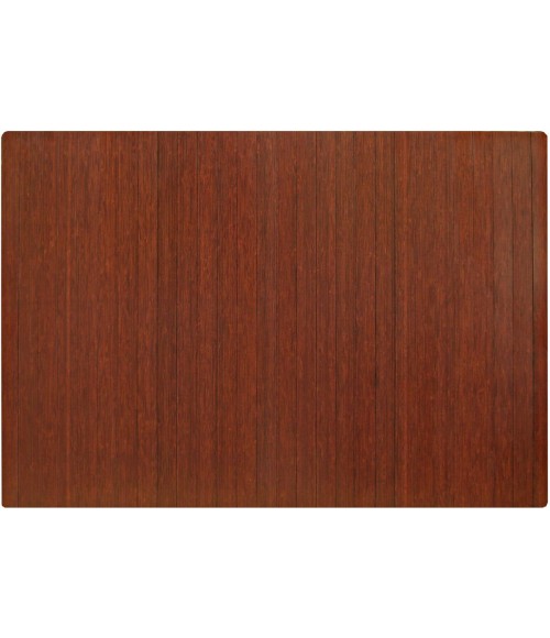 48X60 Dark Cherry Standard Bamboo Chair Mat no lip - Rugs Town 48" x 60" Dark Cherry Standard Bamboo Chair Mat no lip