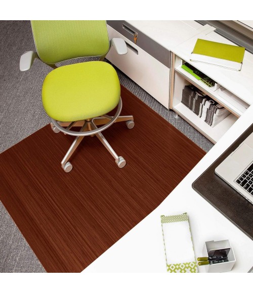 Anji Mountain Natural Standard Bamboo Chair Mat No Lip Rug Anji Mountain 48" x 52" Natural Standard Bamboo Chair Mat no lip