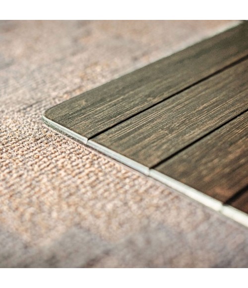 48X42 Java Standard Bamboo Chair Mat no lip - Rugs Town 48" x 42" Java Standard Bamboo Chair Mat no lip