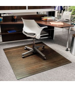 Anji Mountain 48 in. X 52 in. Java Standard Bamboo Chair Mat no lip