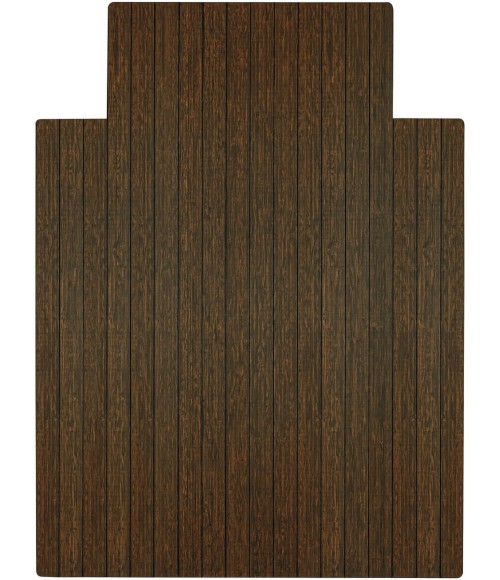36X48 Java Standard Bamboo Chair Mat with lip - Rugs Town 36" x 48" Java Standard Bamboo Chair Mat with lip