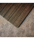 36X48 Java Standard Bamboo Chair Mat with lip - Rugs Town 36" x 48" Java Standard Bamboo Chair Mat with lip
