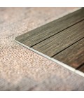 55X57 Java Standard Bamboo Chair Mat with lip - Rugs Town 55" x 57" Java Standard Bamboo Chair Mat with lip