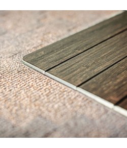 Anji Mountain 55 in. X 57 in. Java Standard Bamboo Chair Mat with lip