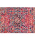 36X48 Merida Red & Blue 1/2 Rug'd Chair Mat - Rugs Town 36" x 48" Merida Red & Blue 1/2" Rug'd Chair Mat