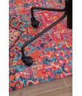 36X48 Merida Red & Blue 1/2 Rug'd Chair Mat - Rugs Town 36" x 48" Merida Red & Blue 1/2" Rug'd Chair Mat
