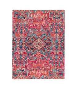 Anji Mountain 40" x 54" Merida Red & Blue Rug