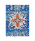 Anji Mountain Chair Mat ® Rug Anji Mountain 36" x 48" Las Cruces Blue & Orange 1/4" Rug'd Chair Mat ®