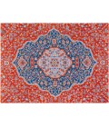 36X48 Meknes Red & Blue 1/2 Rug'd Chair Mat - Rugs Town 36" x 48" Meknes Red & Blue 1/2" Rug'd Chair Mat