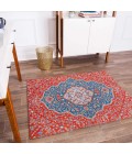 Anji Mountain Chair Mat ® Rug Anji Mountain 36" x 48" Meknes Red & Blue 1/4" Rug'd Chair Mat ®