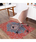 Anji Mountain Chair Mat ® Rug Anji Mountain 36" x 48" Meknes Red & Blue 1/4" Rug'd Chair Mat ®
