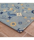 Anji Mountain 40" x 54" Tabriz Blue & Beige 1/2" Rug'd Chair Mat ®