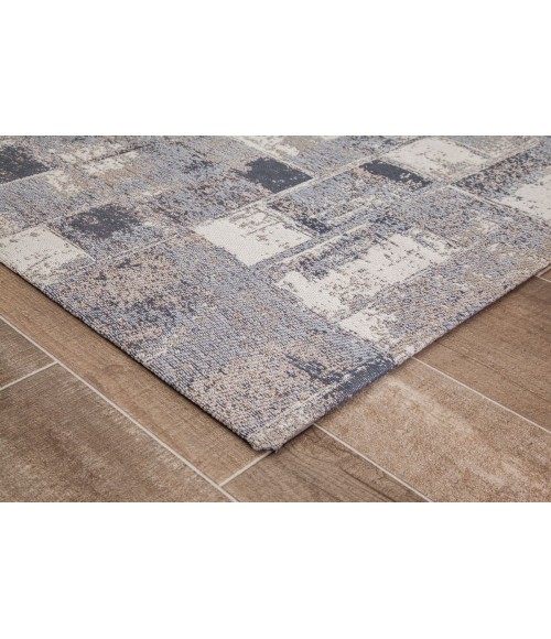 36X48 Aarhus Beige Brown & Gray 1/2 Rug'd Chair Mat - Rugs Town 36" x 48" Aarhus Beige Brown & Gray 1/2" Rug'd Chair Mat