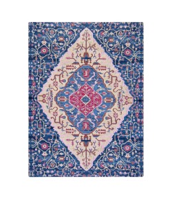 Anji Mountain 36" x 48" Porto Blue & Red Rug