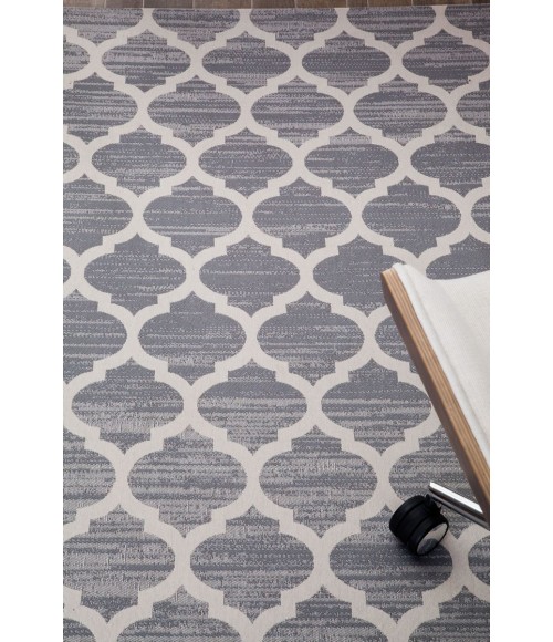 36X48 Mitte Gray & Beige 1/2 Rug'd Chair Mat - Rugs Town 36" x 48" Mitte Gray & Beige 1/2" Rug'd Chair Mat