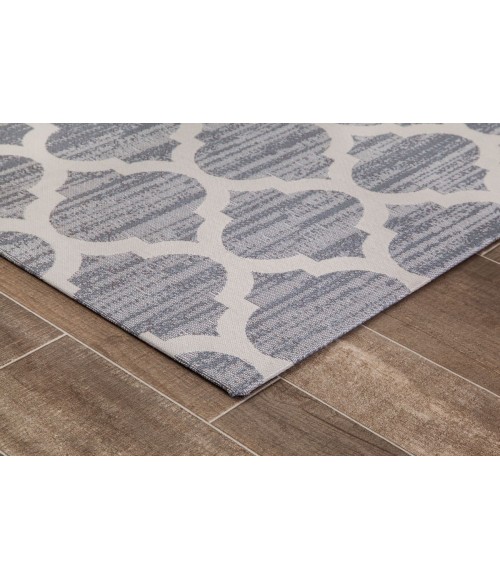 36X48 Mitte Gray & Beige 1/2 Rug'd Chair Mat - Rugs Town 36" x 48" Mitte Gray & Beige 1/2" Rug'd Chair Mat