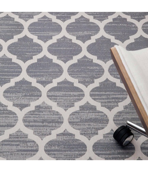 Anji Mountain Chair Mat ® Rug Anji Mountain 40" x 54" Mitte Gray & Beige 1/2" Rug'd Chair Mat ®