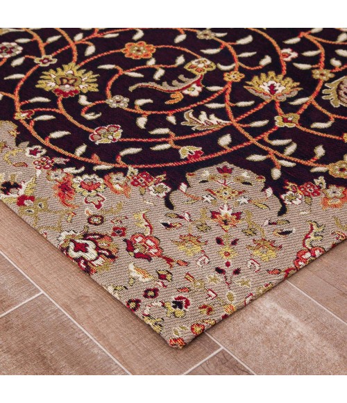 Anji Mountain Chair Mat ® Rug Anji Mountain 36" x 48" Altamira Brown, Orange & Black 1/4" Rug'd Chair Mat ®