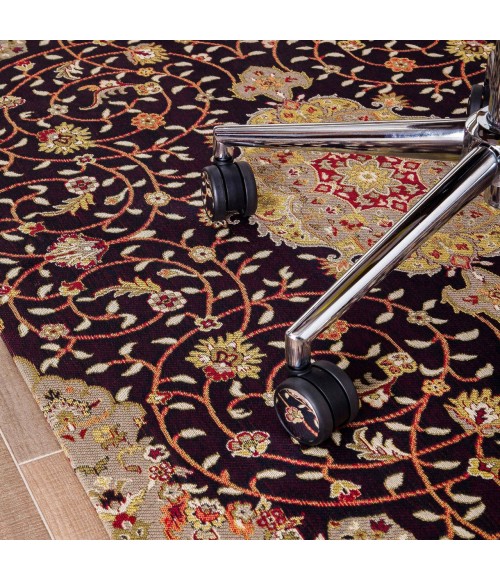 Anji Mountain Chair Mat ® Rug Anji Mountain 36" x 48" Altamira Brown, Orange & Black 1/4" Rug'd Chair Mat ®