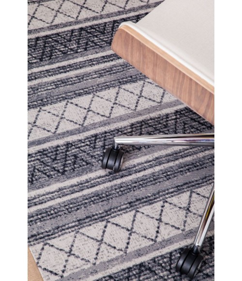 36X48 Alesund Beige & Gray 1/2 Rug'd Chair Mat - Rugs Town 36" x 48" Alesund Beige & Gray 1/2" Rug'd Chair Mat