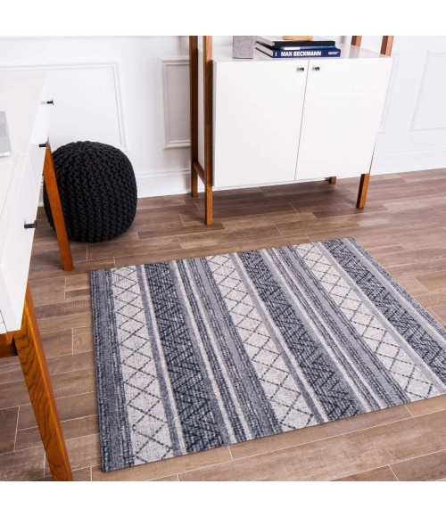 Anji Mountain Chair Mat ® Rug Anji Mountain 36" x 48" Alesund Beige & Gray 1/4" Rug'd Chair Mat ®