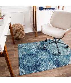 Anji Mountain 36" x 48" Maldives Blue & Ivory Rug