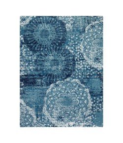 Anji Mountain 36" x 48" Maldives Blue & Ivory Rug