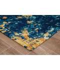36X48 Bilbao Blue & Orange 1/2 Rug'd Chair Mat - Rugs Town 36" x 48" Bilbao Blue & Orange 1/2" Rug'd Chair Mat