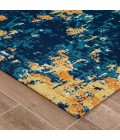 Anji Mountain Chair Mat ® Rug Anji Mountain 40" x 54" Bilbao Blue & Orange 1/2" Rug'd Chair Mat ®