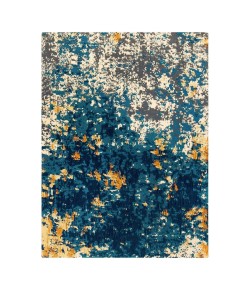 Anji Mountain Anji Mountain 36" x 48" Bilbao Blue & Orange Rug