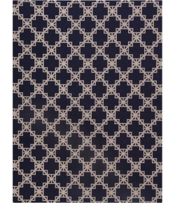 Anji Mountain 36 in. X 48 in. Aberdeen Navy Blue & Tan 1/2 in. Rug ft. d Chair Mat 