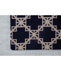 36X48 Aberdeen Navy Blue & Tan 1/2 Rug'd Chair Mat - Rugs Town 36" x 48" Aberdeen Navy Blue & Tan 1/2" Rug'd Chair Mat