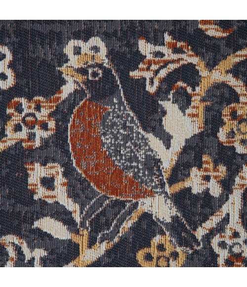 Anji Mountain Chair Mat ® Rug Anji Mountain 40" x 54" Robin Gray & Orange 1/2" Rug'd Chair Mat ®