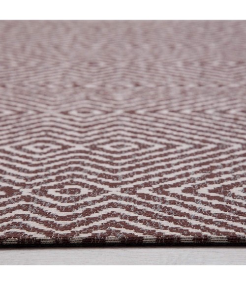 Anji Mountain 40" x 54" Luxor Brown & Ivory 1/2" Rug'd Chair Mat ®