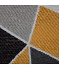 Anji Mountain Chair Mat ® Rug Anji Mountain 36" x 48" Figueres Yellow & Gray 1/4" Rug'd Chair Mat ®