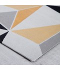 Anji Mountain Chair Mat ® Rug Anji Mountain 36" x 48" Figueres Yellow & Gray 1/4" Rug'd Chair Mat ®
