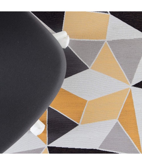 Anji Mountain Chair Mat ® Rug Anji Mountain 36" x 48" Figueres Yellow & Gray 1/4" Rug'd Chair Mat ®
